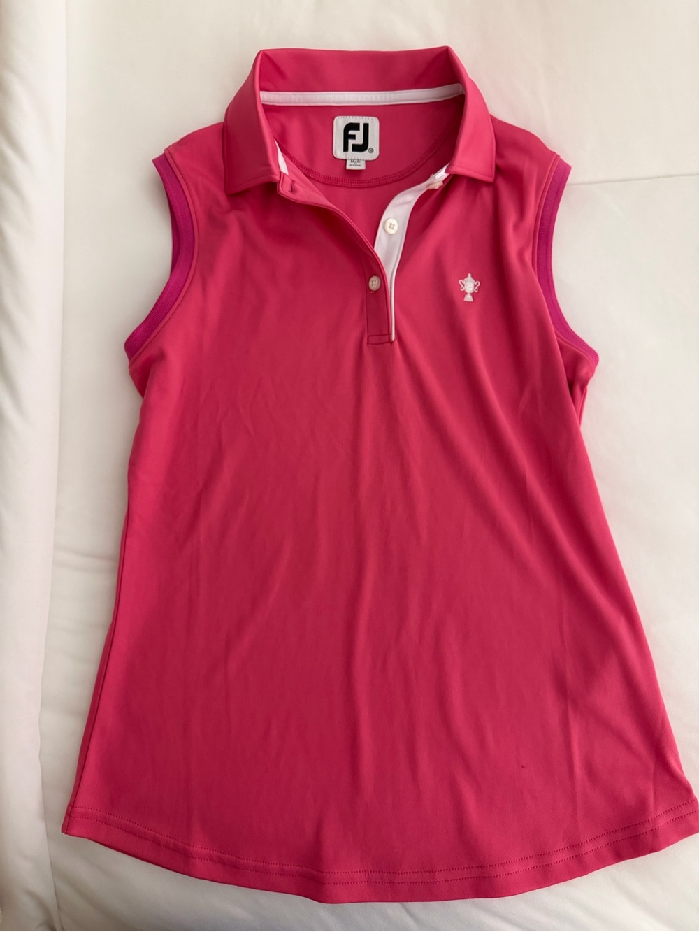 FootJoy Women’s Pink Sleeveless Polo Top